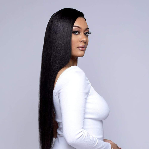 Roya Hair Raw Brazilian Virgin cuticle aligned Human Hair Transparent Lace Front Wig