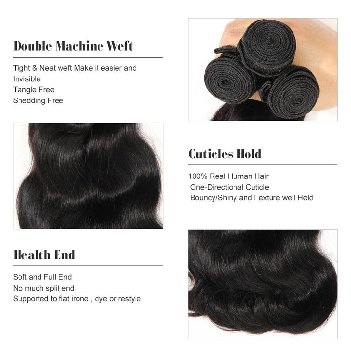 Brazilian Human Hair Bundles Body WaveHigh Quality Unprocessed Body Wave Virgin Hair Weave
