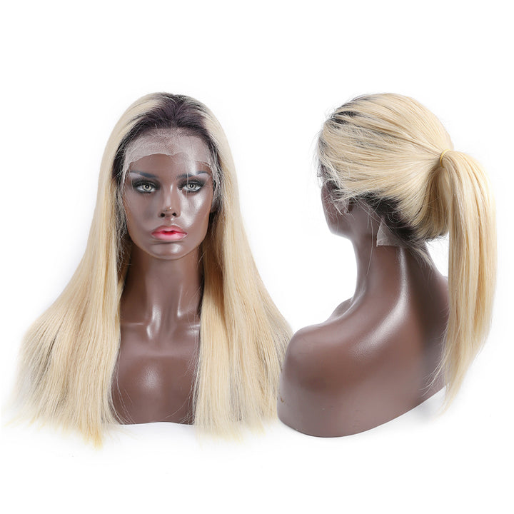 Ombre 613 Blonde Straight Human Hair Wig