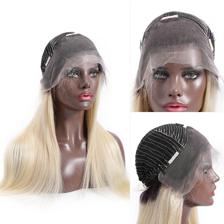 Ombre 613 Blonde Straight Human Hair Wig