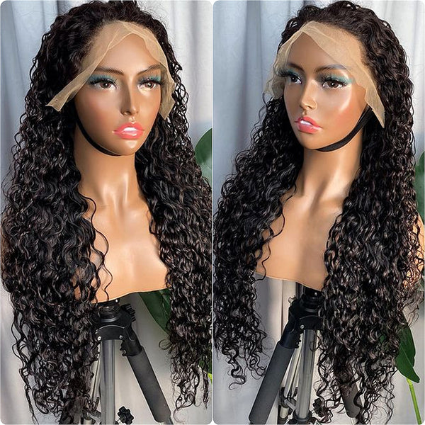 Affordable 180% Density13x6 Water Wave Lace Front Wigs With Baby Hair