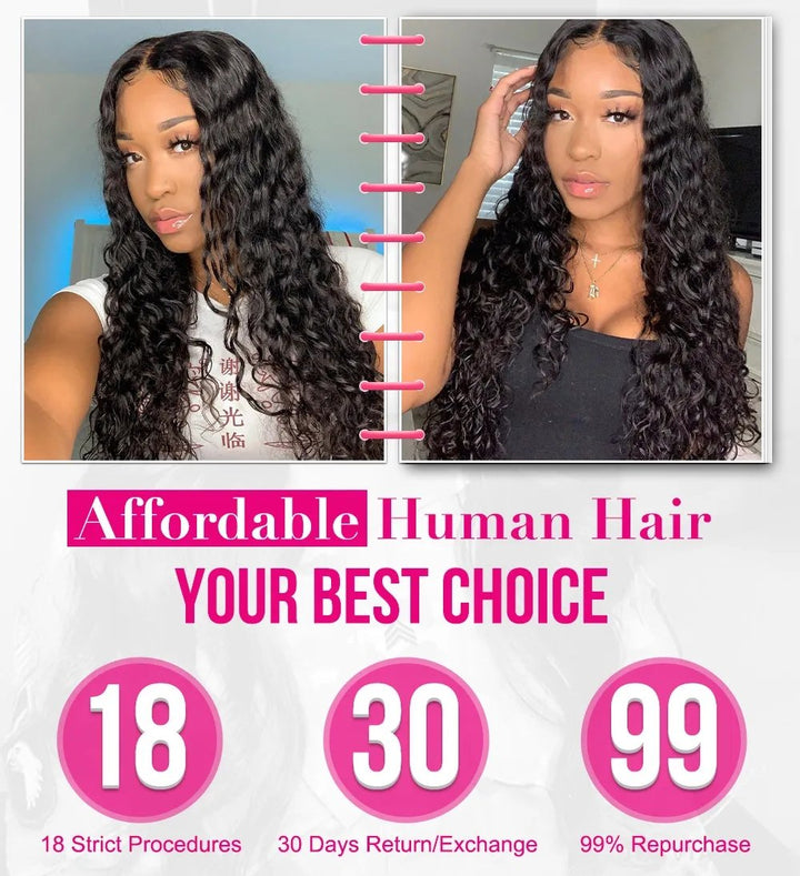  Curly Virgin Hair Weave 3 Bundles With 4x4 Lace Closure 