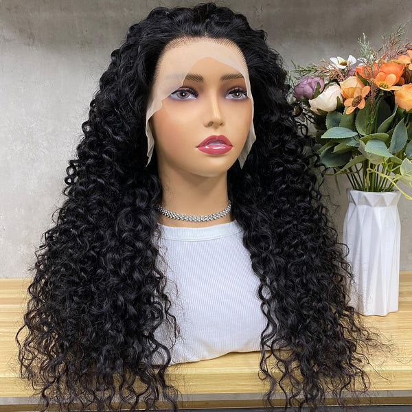 High Quality 13x6 Lace Front wigs water wave Pre-plucked Natural Hairline
