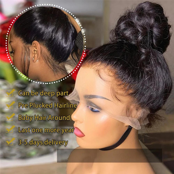 150% Density Lace Front Human Hair Wigs For Black Women