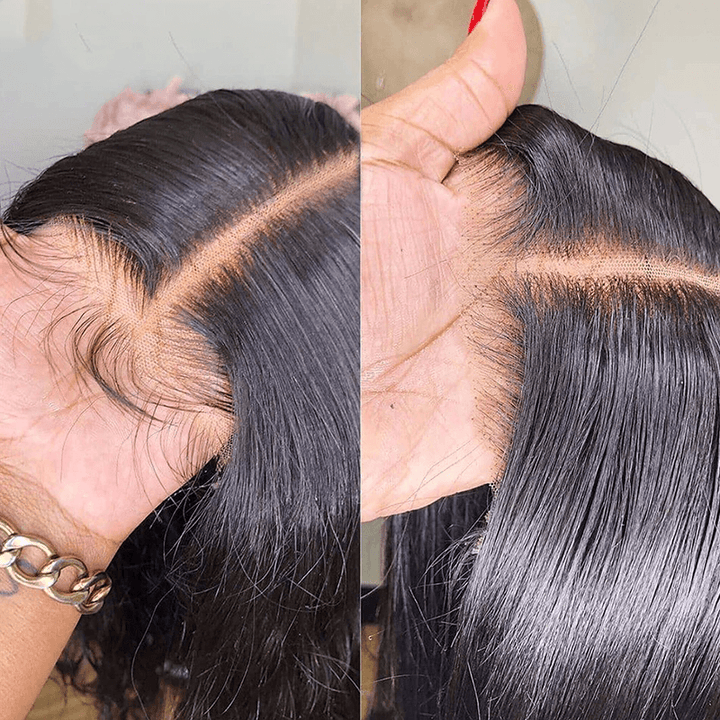 Silky Straight 100% Virgin Human Hair Wig