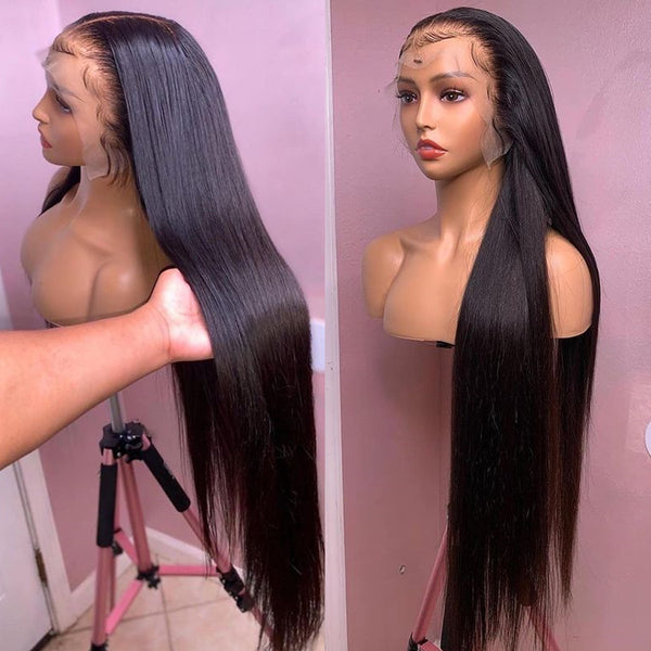  13*4 Hd Transparent Virgin Hair Lace Front Wig