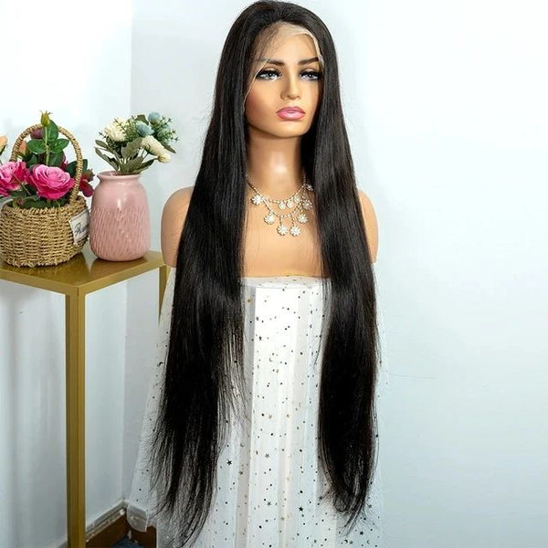 Roya Hair Bone Straight Hair Wigs 13*4 HD Lace Front Wig Real Human Hair Wigs