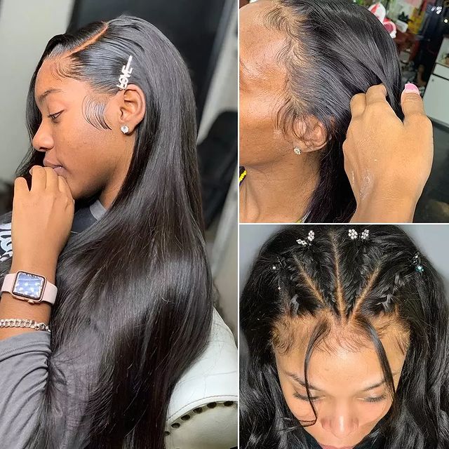 Virgin Brazilian Straight Hair 13x6 Lace Front Wig