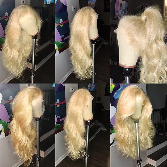 Honey Blonde 13x6 Lace Front Human Hair Wigs 