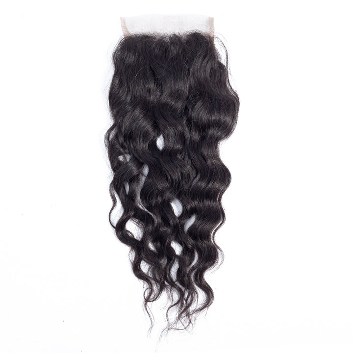 Natural Weaves Brazilian Hair 3 Bundles with  closure 