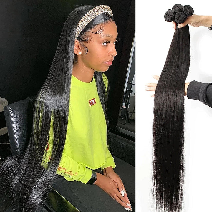 Virgin Malaysian Human Hair Straight 4Bundles