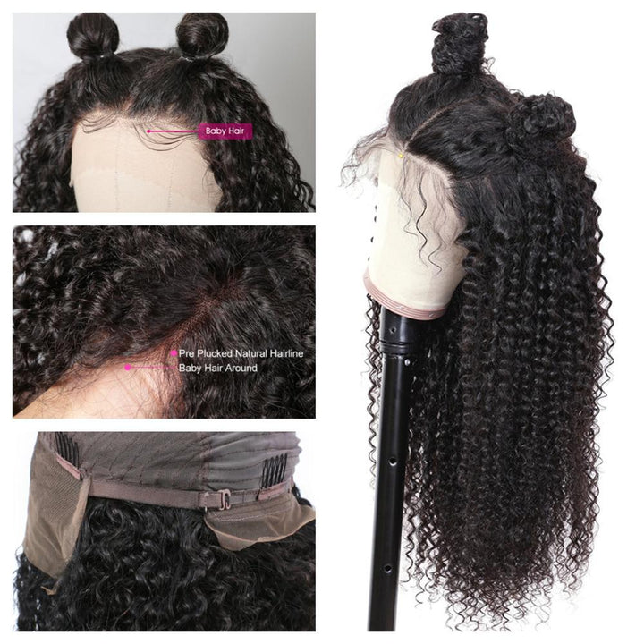  Kinky Curly Lace Front Wig
