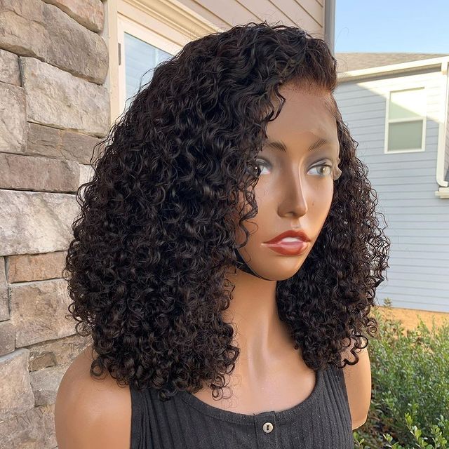 Lace Closure Water Wave Bob Wigs
