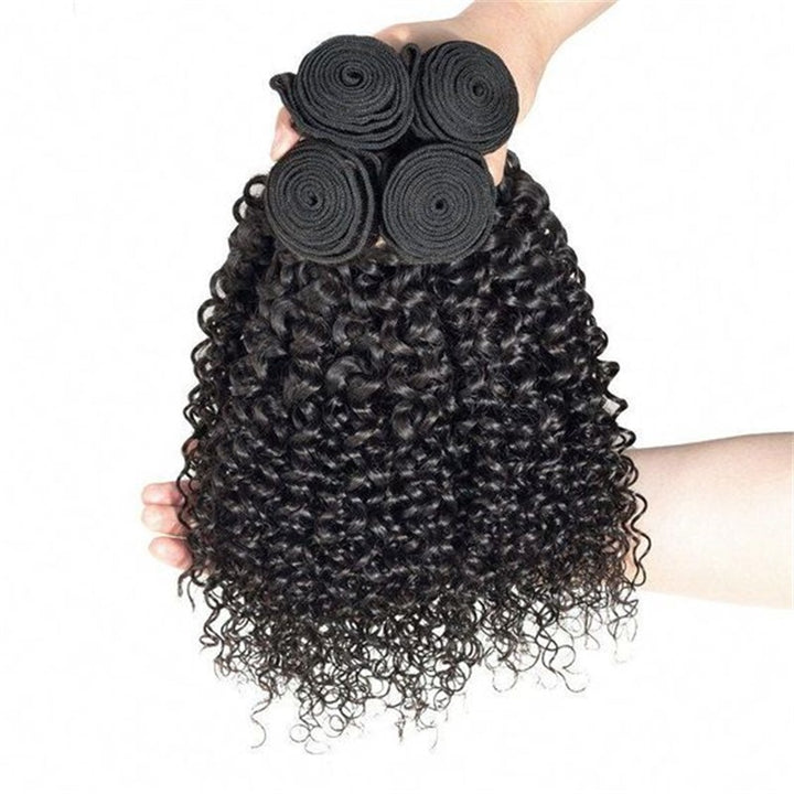 Kinky Curly  Brazilian Human Hair Bundles 4 pcs 