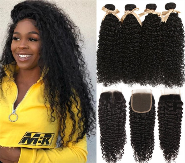  Kinky Curly Wave Human Hair  weave