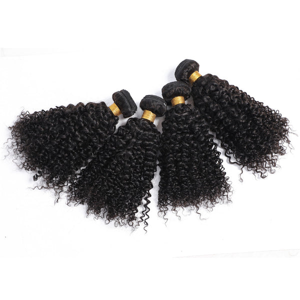 Kinky Curly  Brazilian Human Hair Bundles 4 pcs 