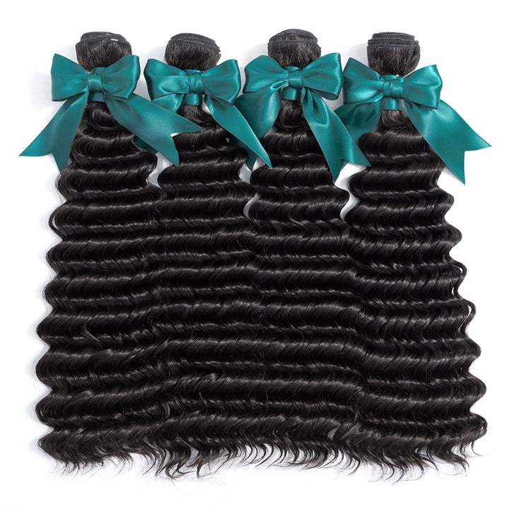 Indian Deep Wave Human Hair Bundles 