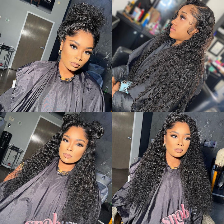 Water Wave Glueless  Full Lace Human Hair Wig