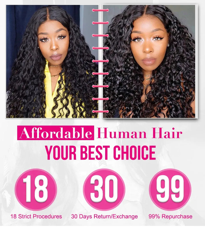 Deep Wave Human Hair Extensions