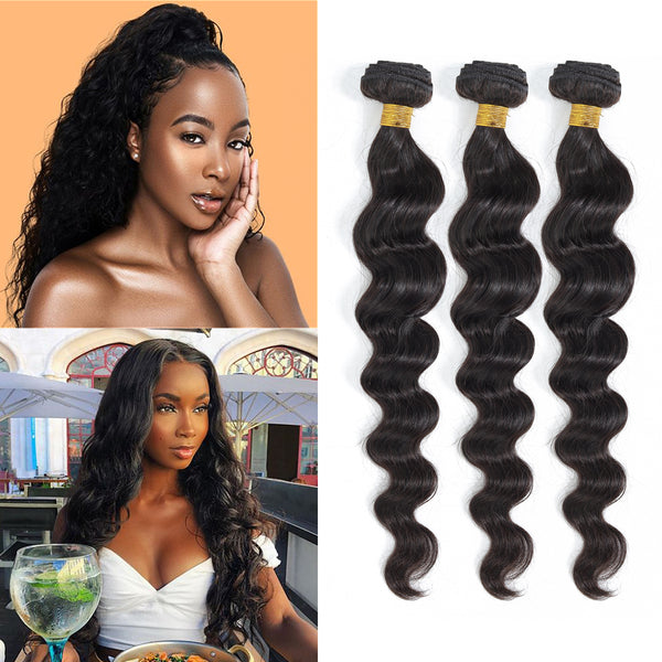  Brazilian Loose Deep Wave Weave Virgin Human Hair Bundle