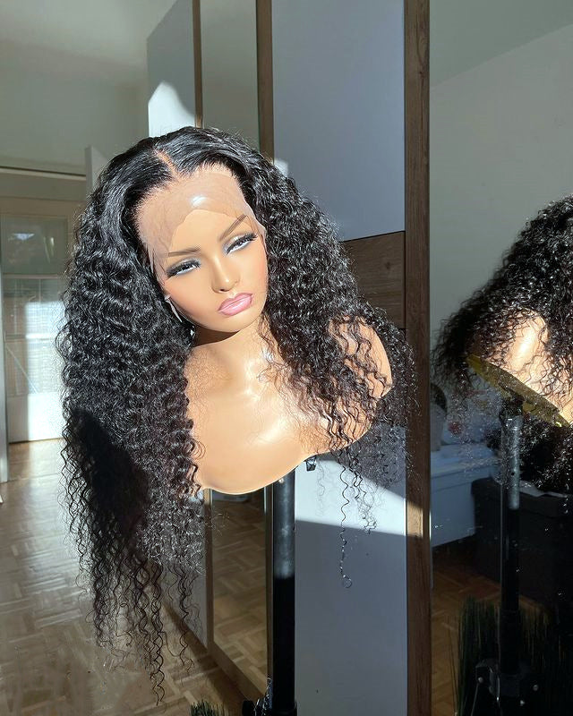 kinky curly wave 13x6 lace front wig