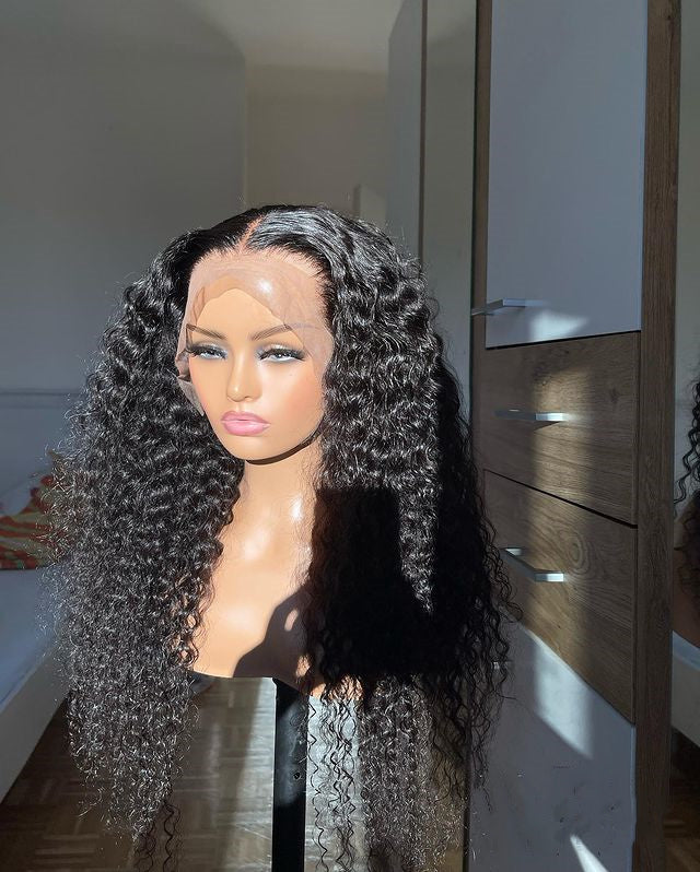 kinky curly wave 13x6 lace front wig