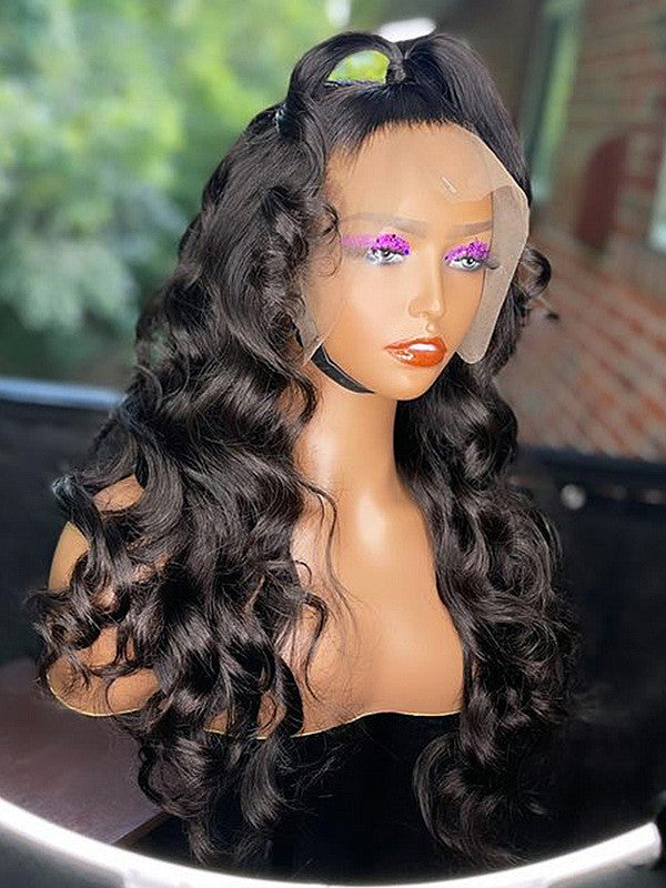 Long Loose Wave Human Hair Lace Front Wigs