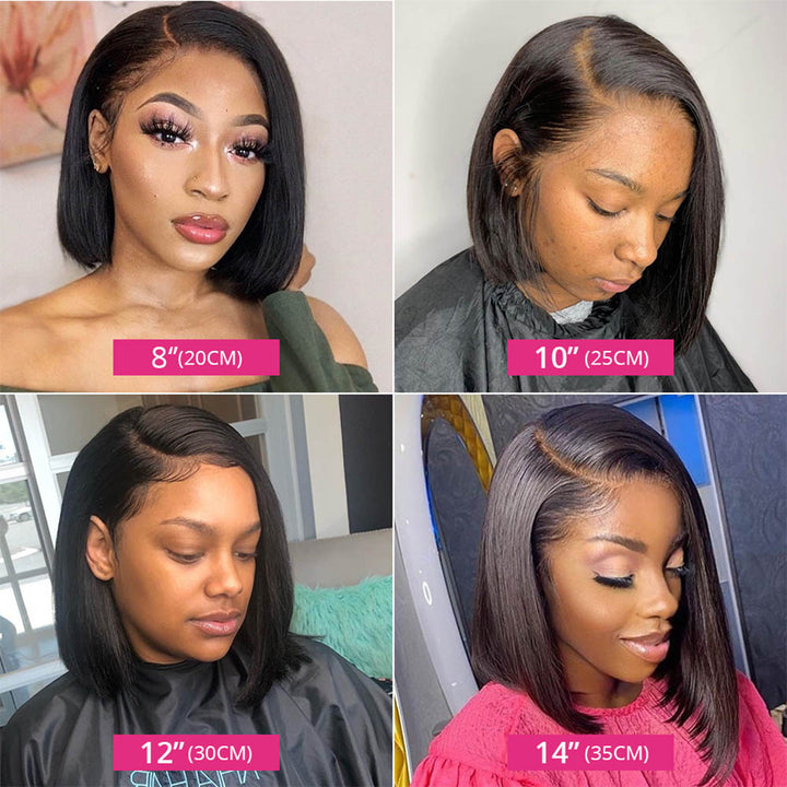 Straight Lace Frontal Bob Wig