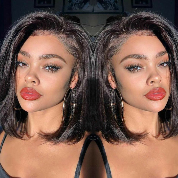 Straight Lace Frontal Bob Wig