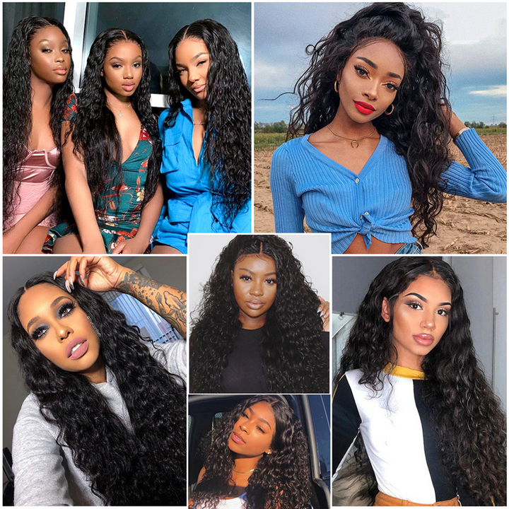 Natural Wave Glueless  Full Lace Human Hair Wig
