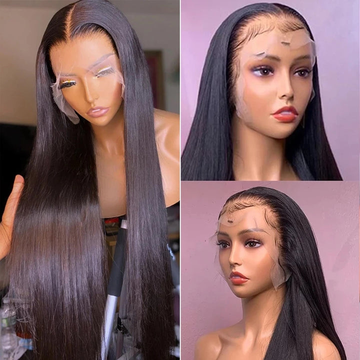  13*4 Hd Transparent Virgin Hair Lace Front Wig