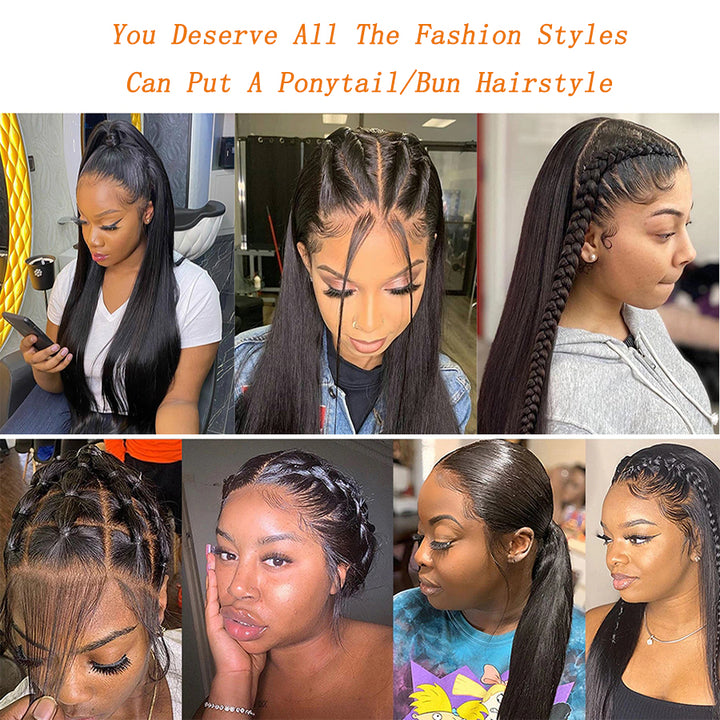 Silky Straight 100% Virgin Human Hair Wig