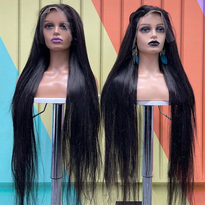 Silky Straight 100% Virgin Human Hair Wig