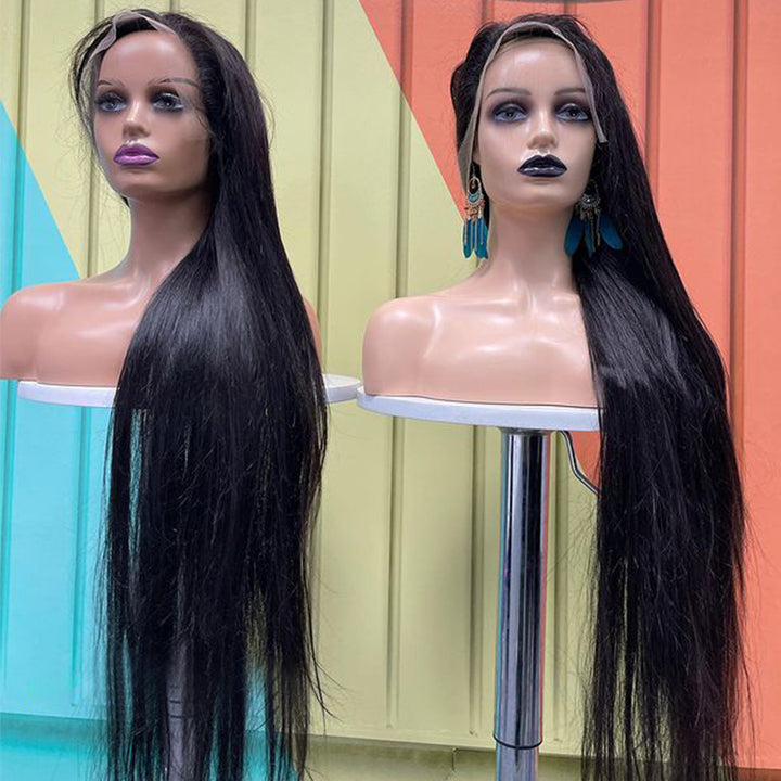 Silky Straight 100% Virgin Human Hair Wig
